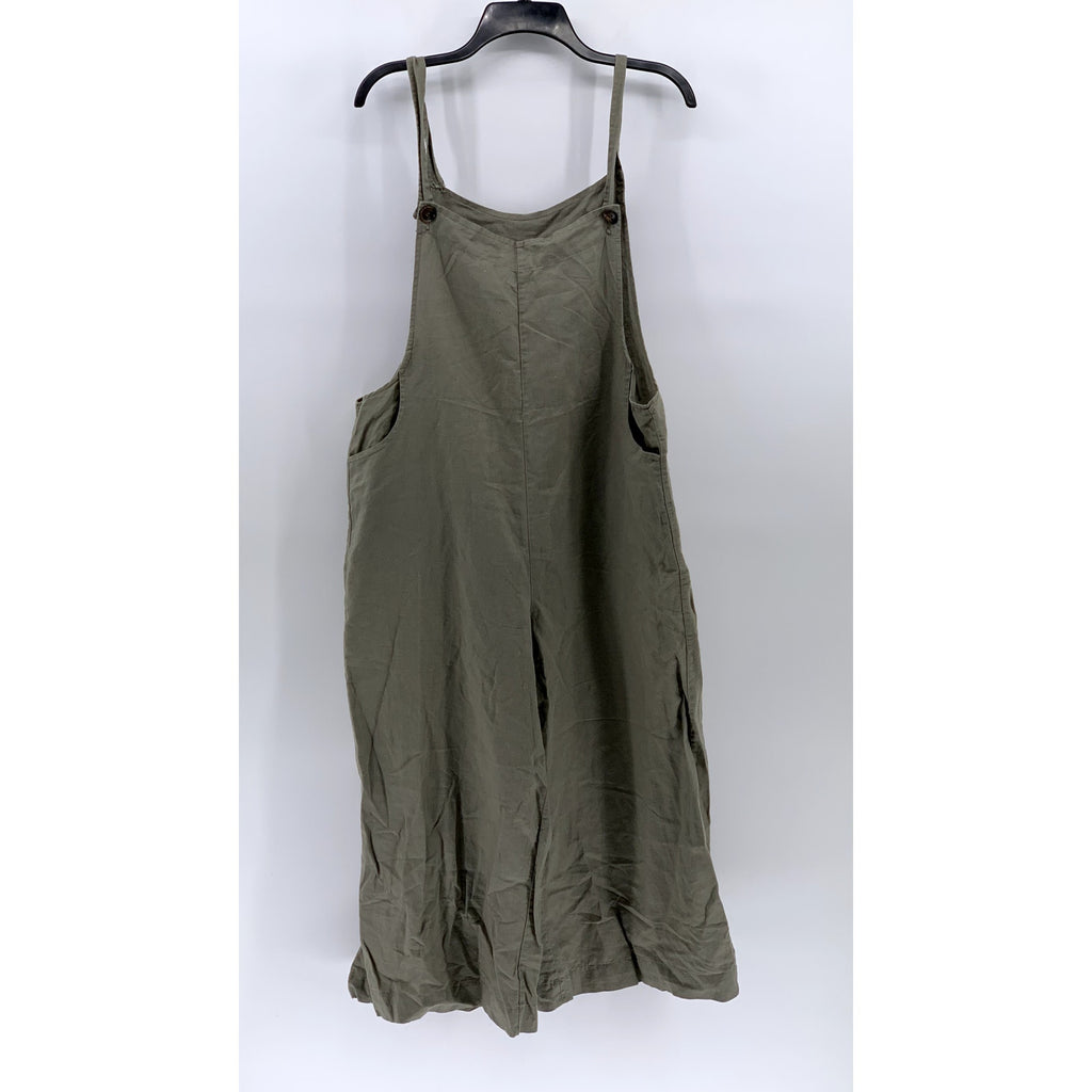 UNBRANDED Women's Olive Green Lightweight Jumpsuit SZ L/XL
