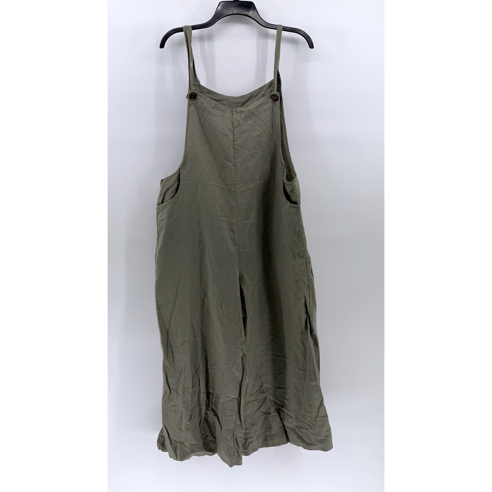 UNBRANDED Women's Olive Green Lightweight Jumpsuit SZ L/XL