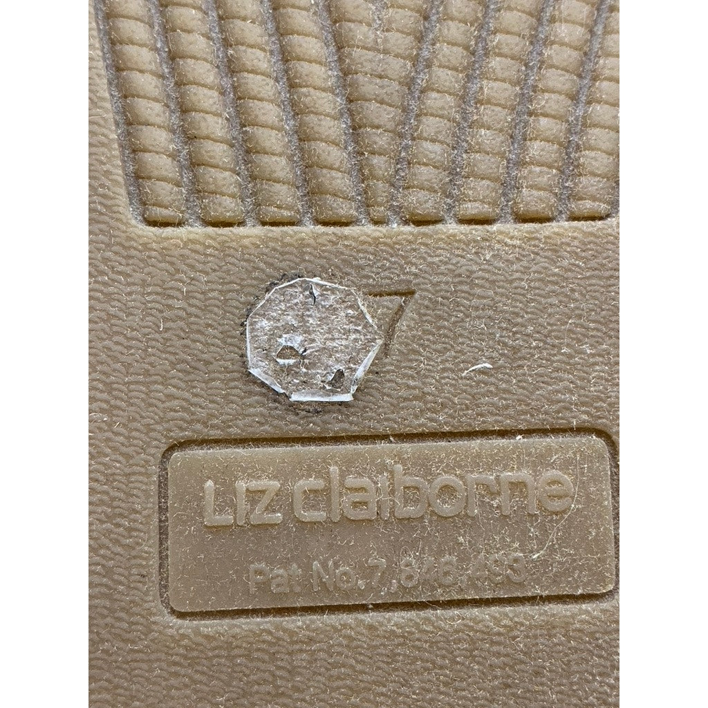 LIZ CLAIBORNE Women's White Textured Leckie Espadrille Sneakers SZ 7