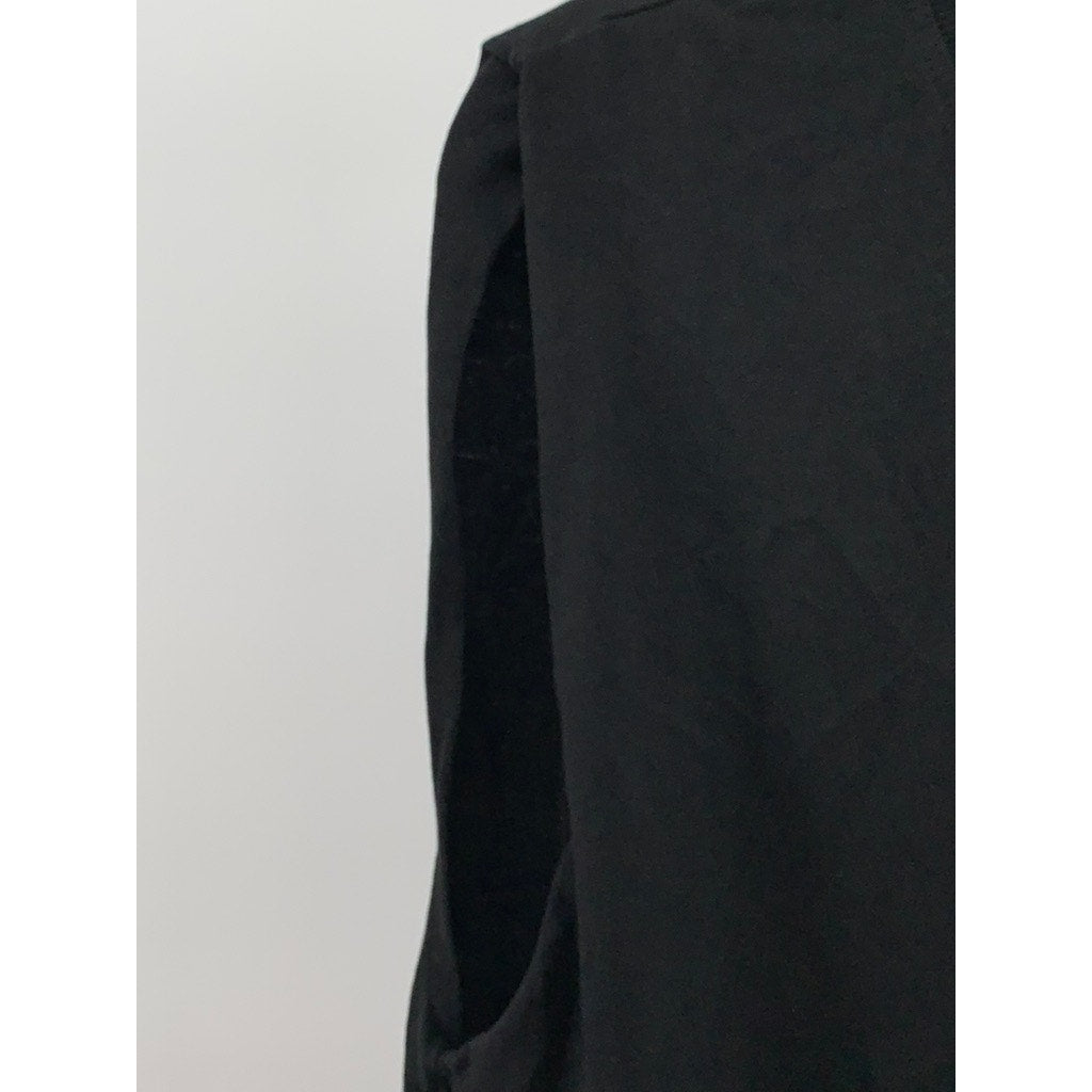 MNG Women's Black Crewneck Muscle Sleeve Dress SZ 4