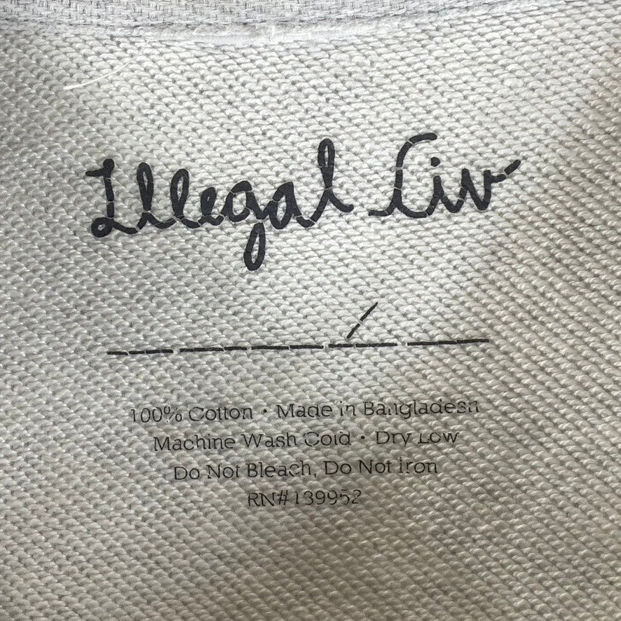 ILLEGAL CIVILIZATION Men's Grey Skateboard Crewneck Pullover Sweatshirt SZ XL