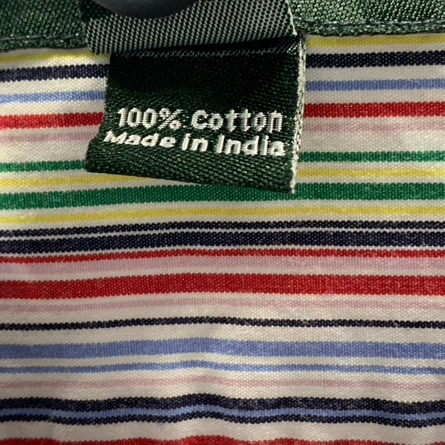 J.CREW Men's Multicolor Striped Regular-Fit Button-Up Dress Shirt SZ L(16/16.5)