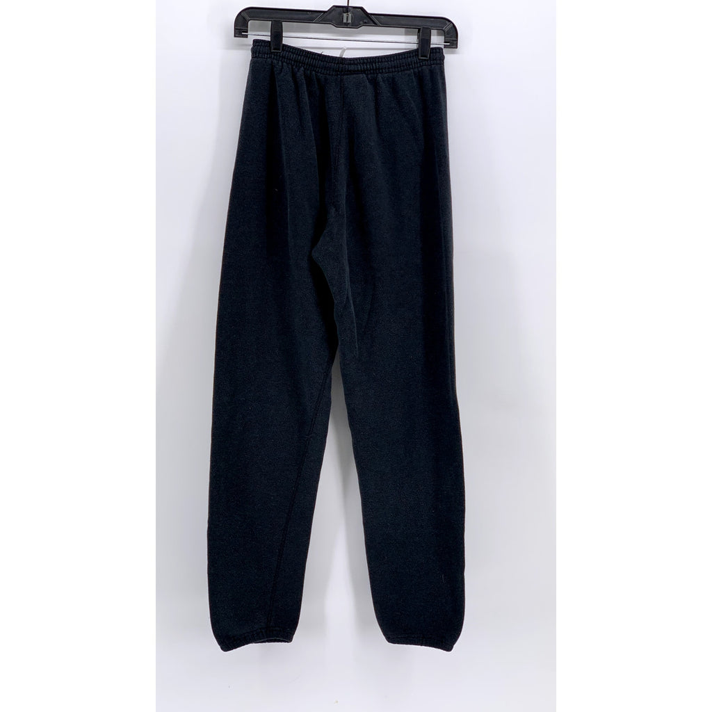 BASSETT WALKER Women's Vintage Washed Black Saints Printed Sweatpants SZ S