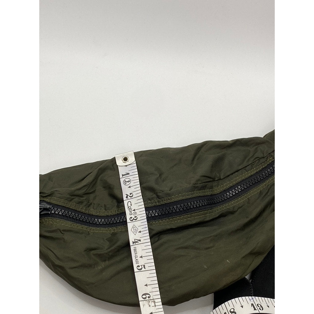 H&M Unisex Adult Dark Green Lightweight Adjustable Strap Belt Bag SZ OS