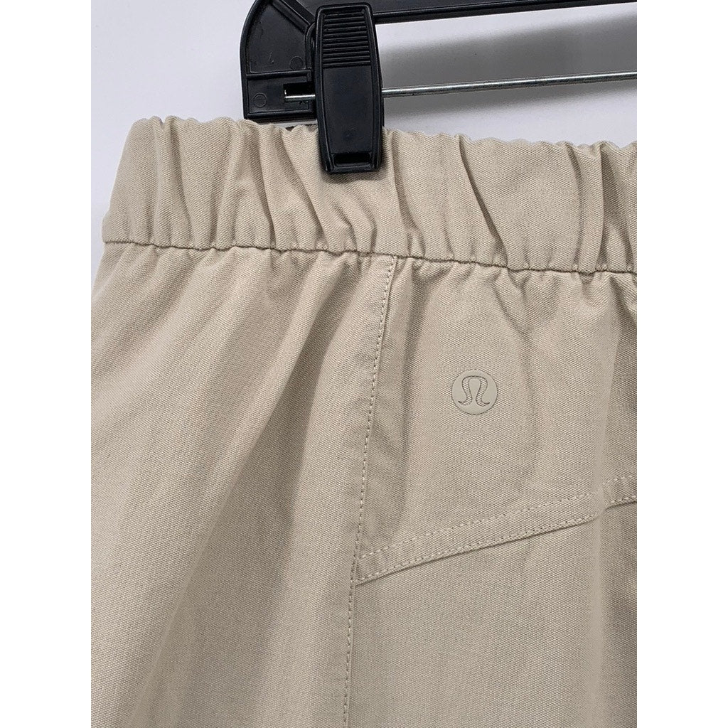 LULULEMON Women's Beige Light Utilitech Cargo High-Rise Pant SZ 33(L)