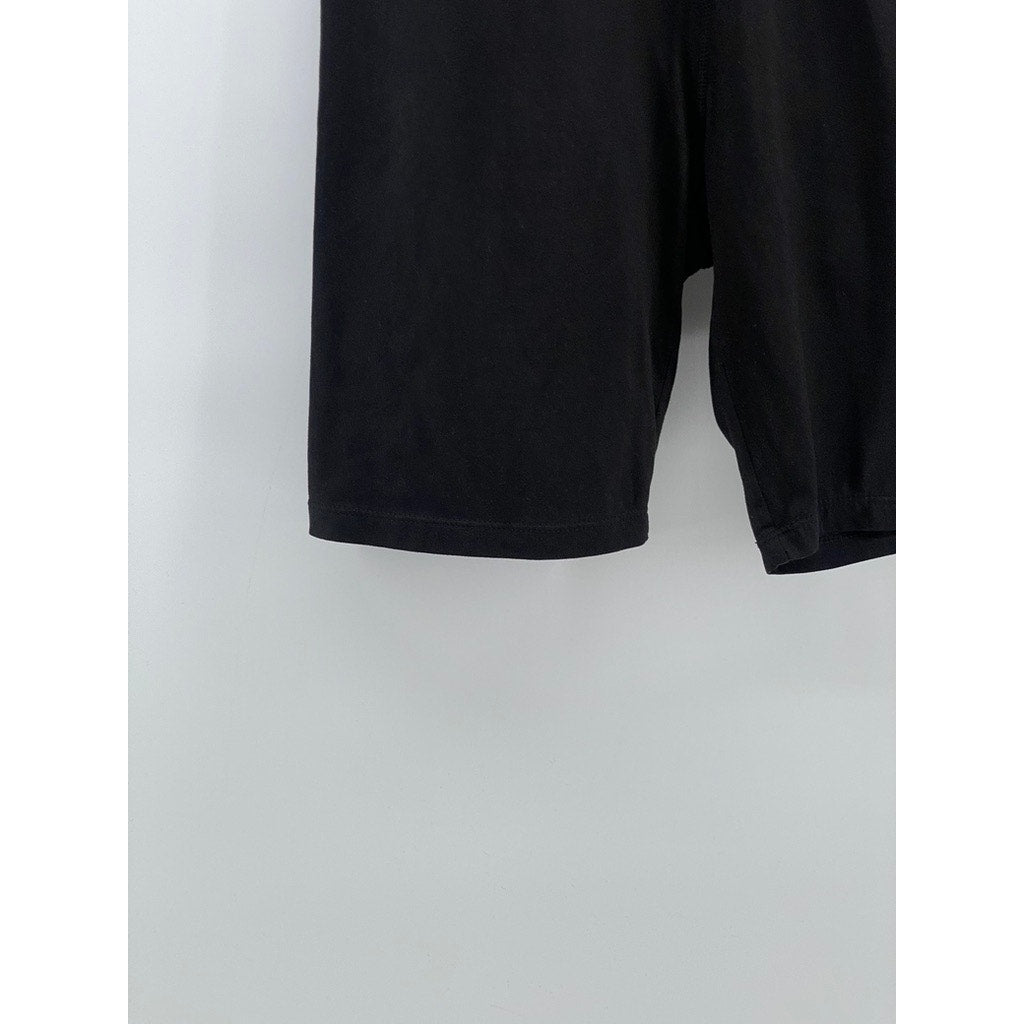 TRENDZ Women's Black Elastic Waist Pocketless Pull-On Casual Biker Shorts SZ S