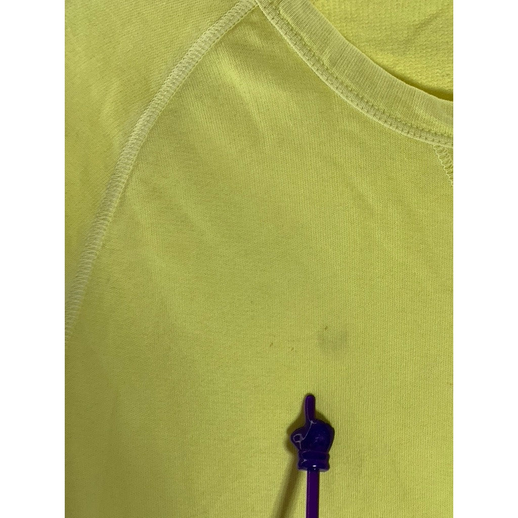 J. LINDEBERG Men's Yellow Crewneck Immo Long Sleeve Summer Sweatshirt SZ S