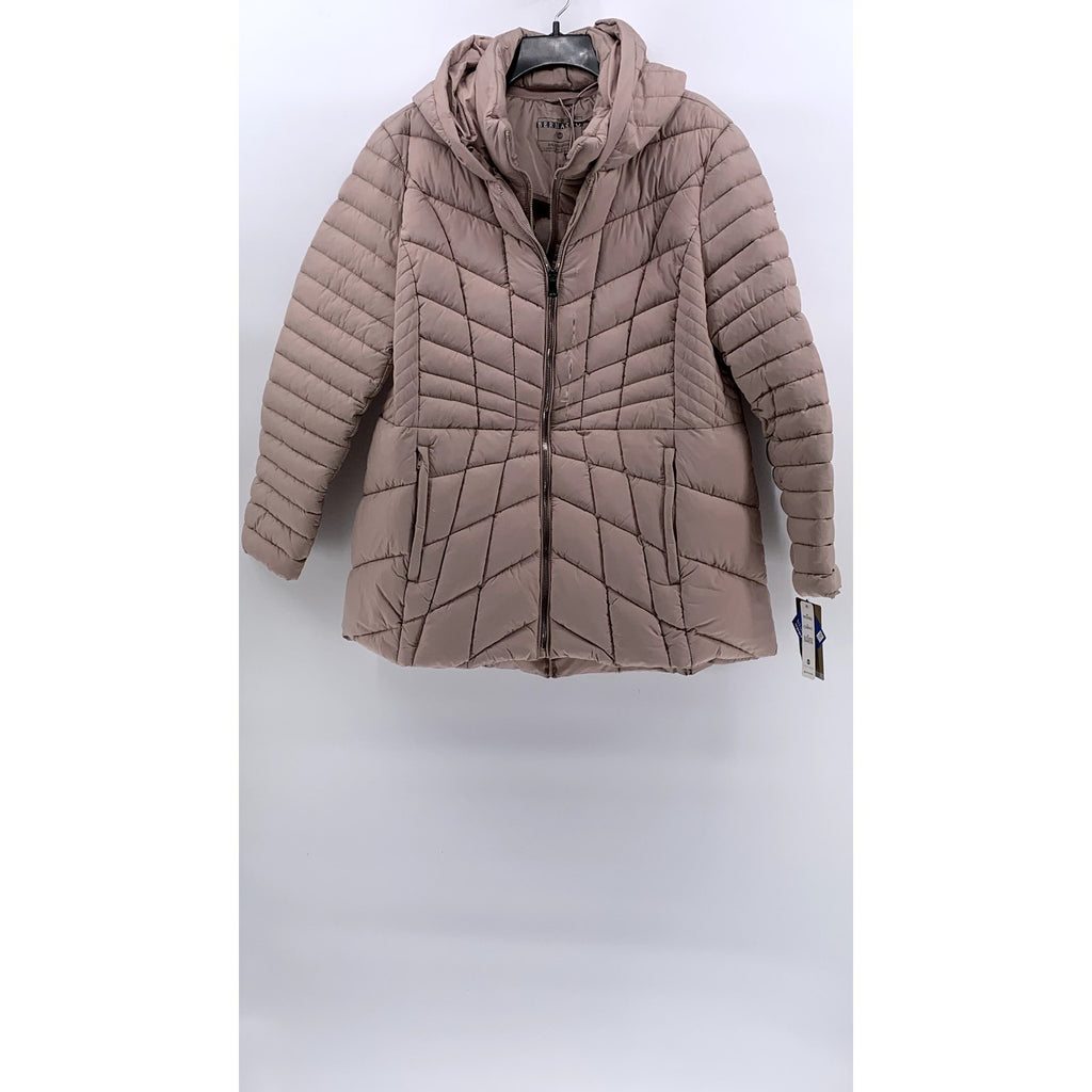 BERNARDO Women's Pink Packable Hooded Puffer Jacket SZ 2XL