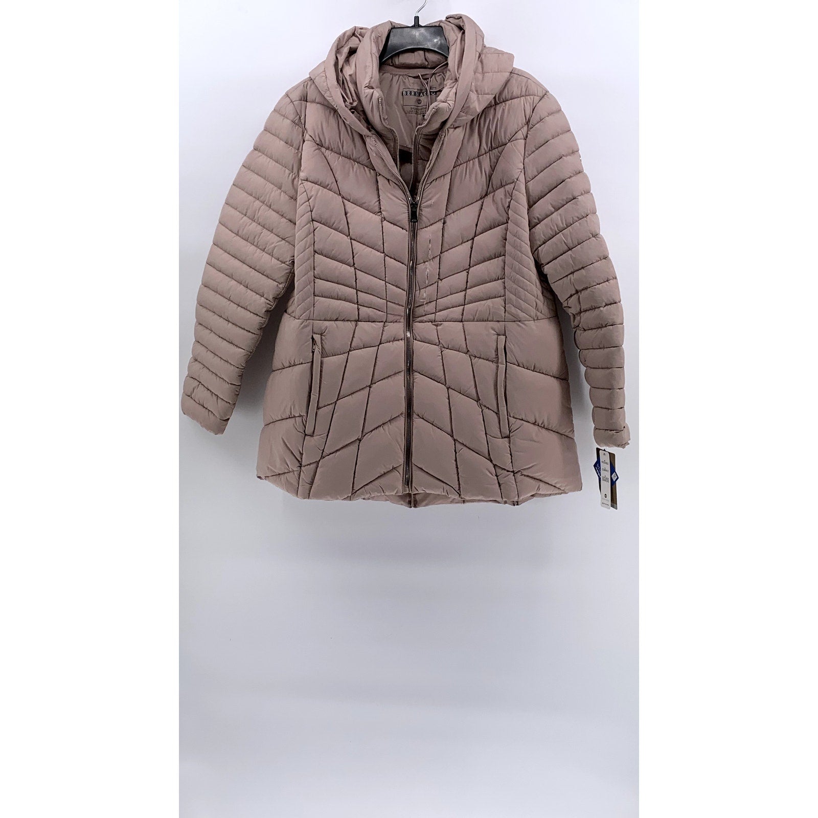 BERNARDO Women's Pink Packable Hooded Puffer Jacket SZ 2XL
