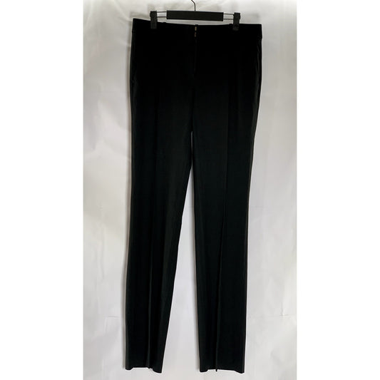 ANN TAYLOR Women's Tall Black Solid Ann-Fit Straight-Leg Dress Pant SZ 8T