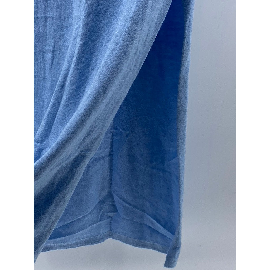 PRETTY LITTLE THING Women's Light Blue Side Slit Straight Maxi Skirt SZ S