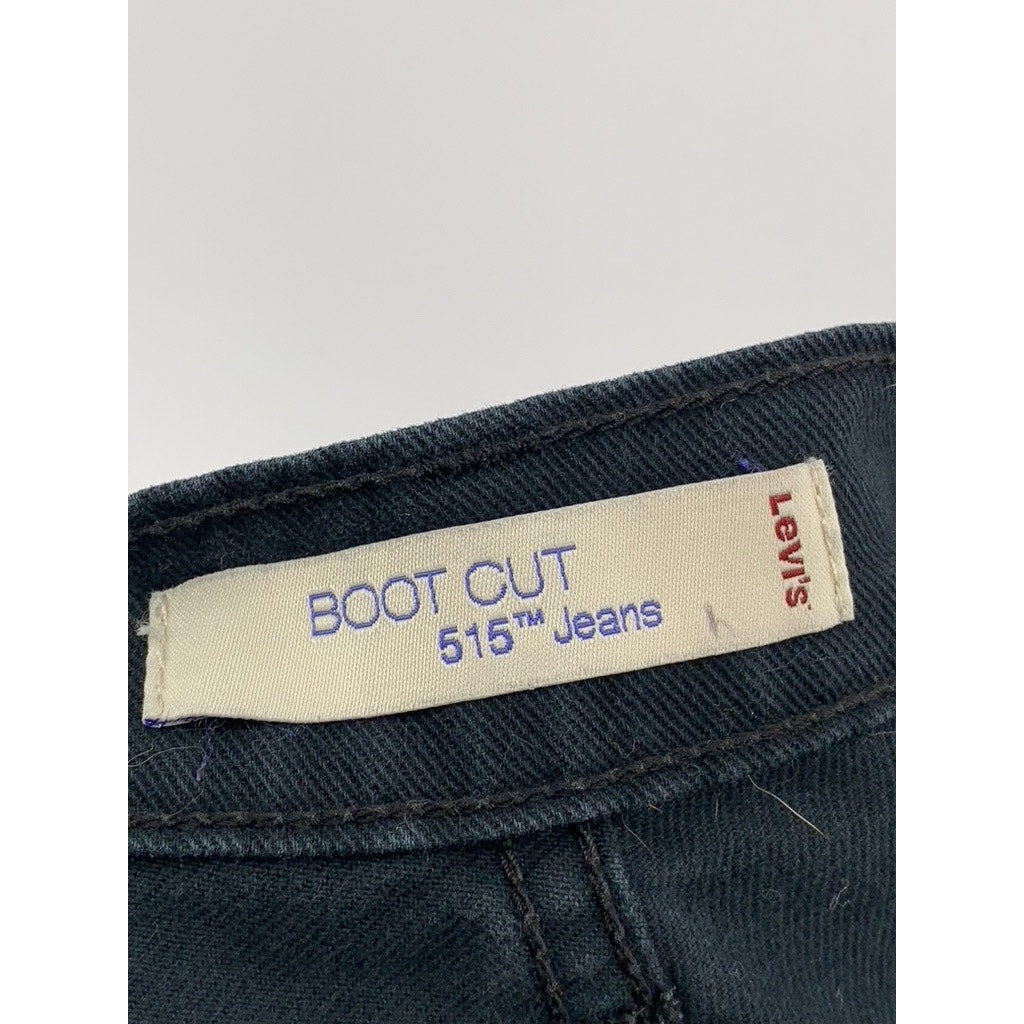 LEVI STRAUSS & CO Women's Vintage Black 515 Denim Bootcut Jeans SZ 6