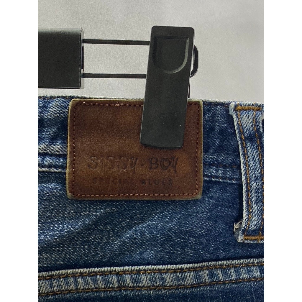 SISSY BOY Men's Dark Blue Denim Balthasar Regular-Fit Straight-Leg Jean SZ 32x32