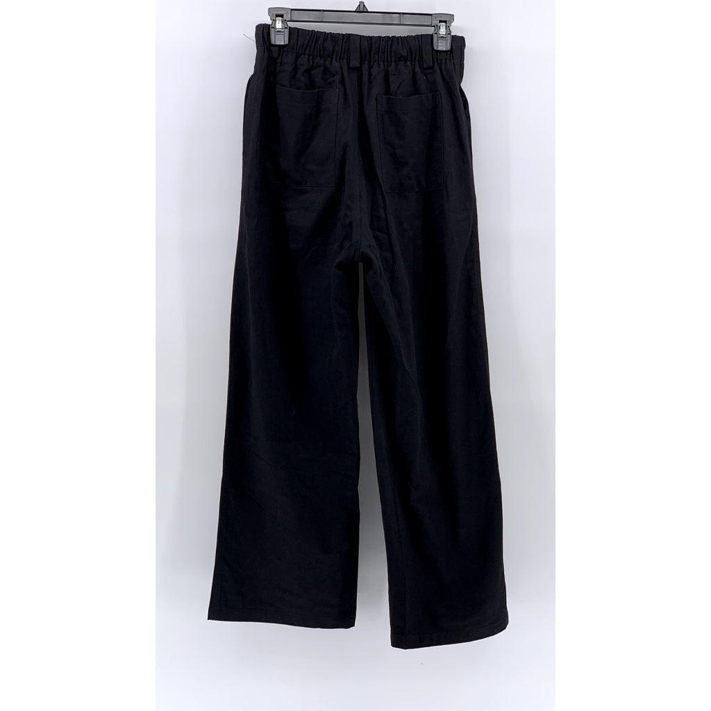 VNOOK STUDIO Women's Black Wide-Leg Relaxed Fit Pant SZ S