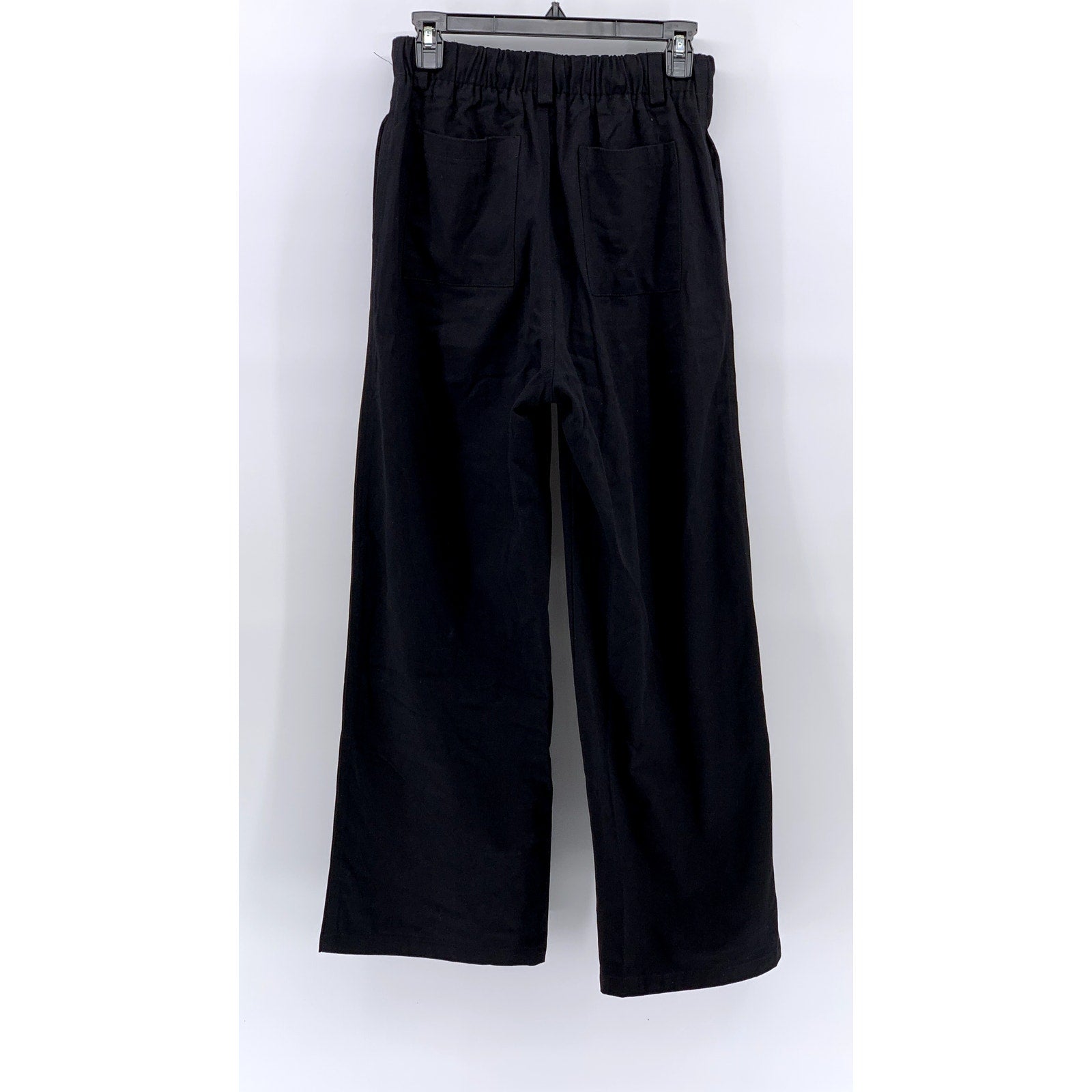 VNOOK STUDIO Women's Black Wide-Leg Relaxed Fit Pant SZ S