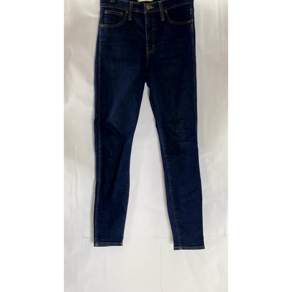 MADEWELL Women's Dark Navy 10" High-Rise Skinny Denim Five-Pocket Jean SZ 28