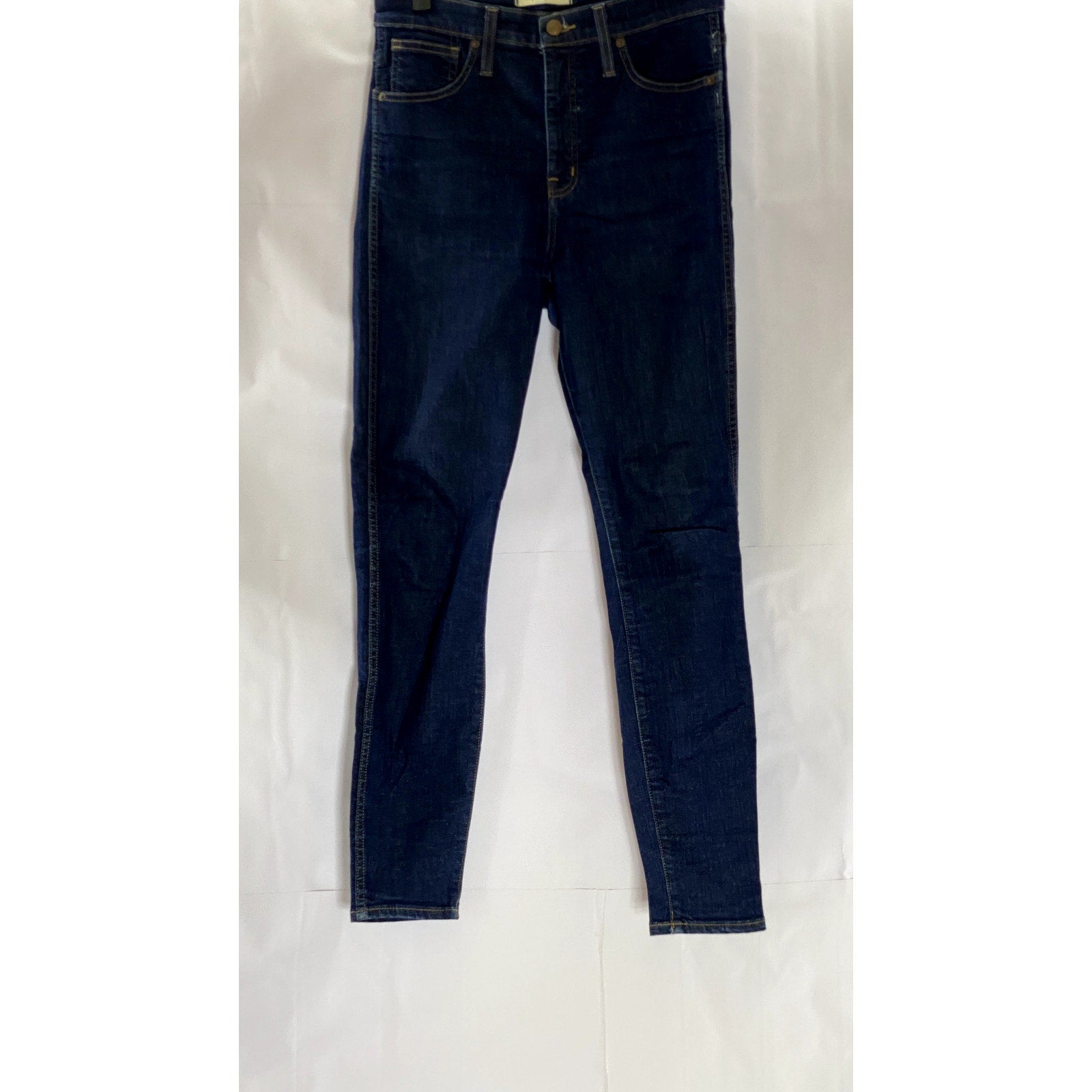 MADEWELL Women's Dark Navy 10" High-Rise Skinny Denim Five-Pocket Jean SZ 28