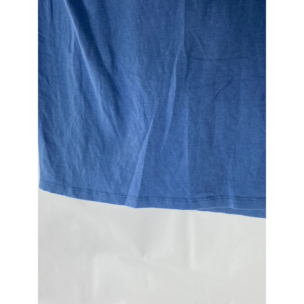 JOCKEY Men’s Blue Solid Cotton Stretch V-Neck Short Sleeve T-Short SZ M