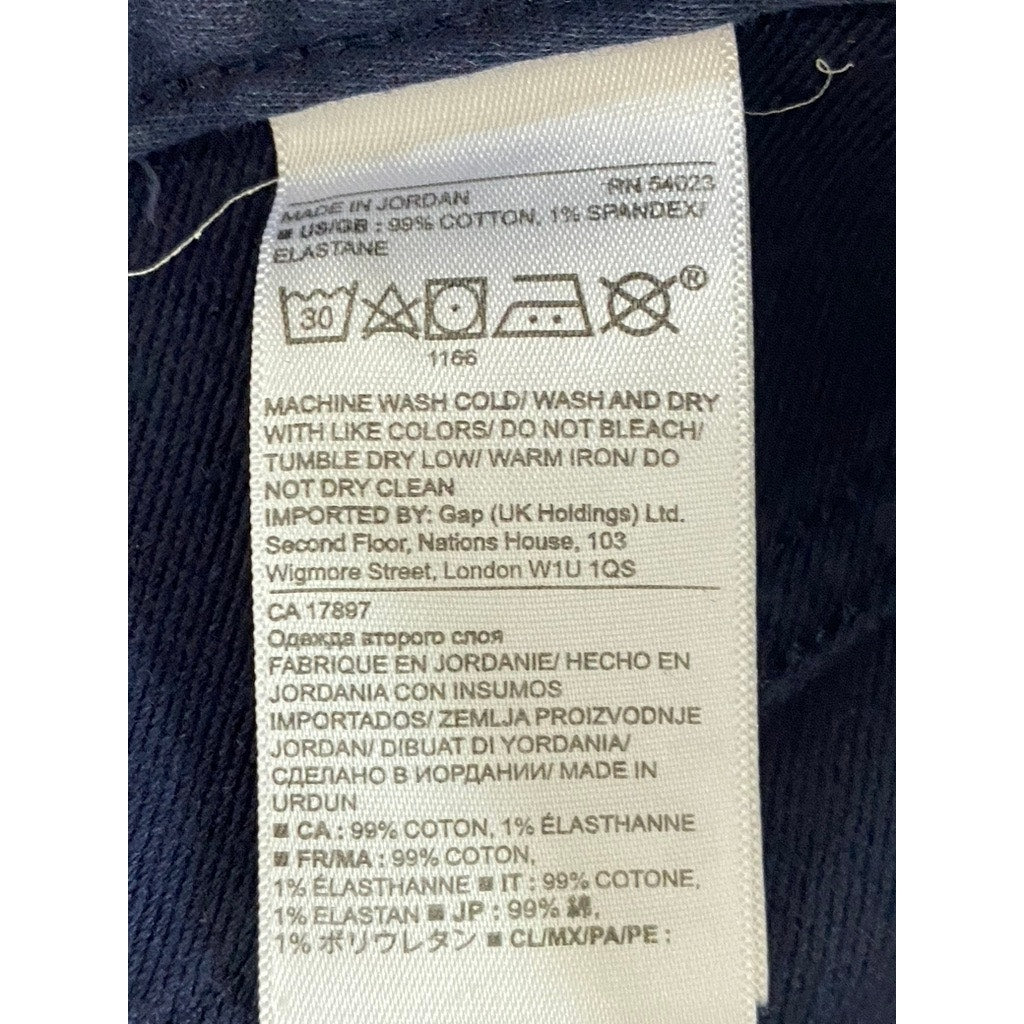 BANANA REPUBLIC Men's Dark Navy Slim-Fit Aiden Traveler Five-Pocket Pant SZ32X32