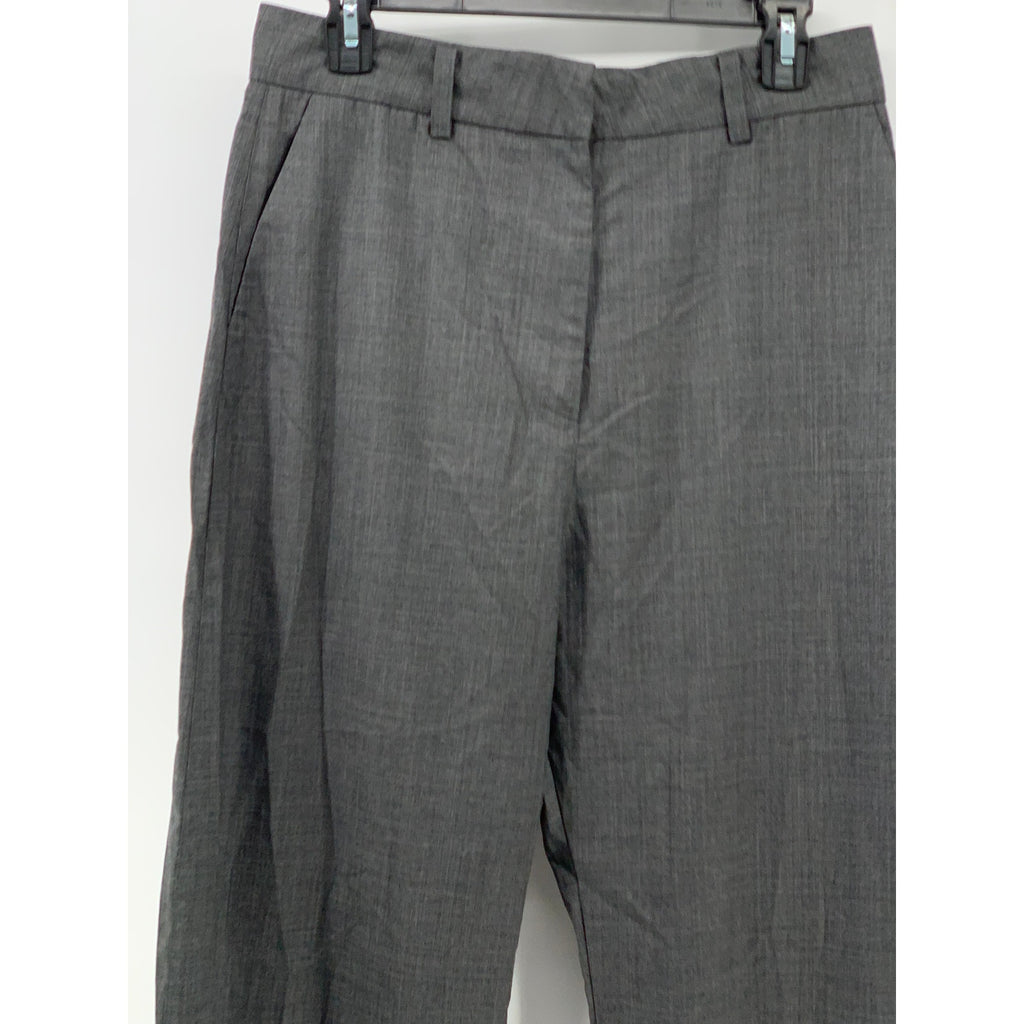 ARCH THE Women's Charcoal Gray Wool Wide-Leg Dress Pants SZ 40(US6)