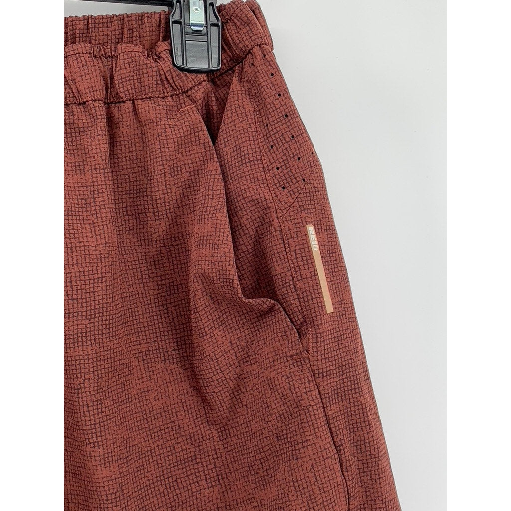 REI Men's Burgundy Drawstring Swim Trunks SZ L