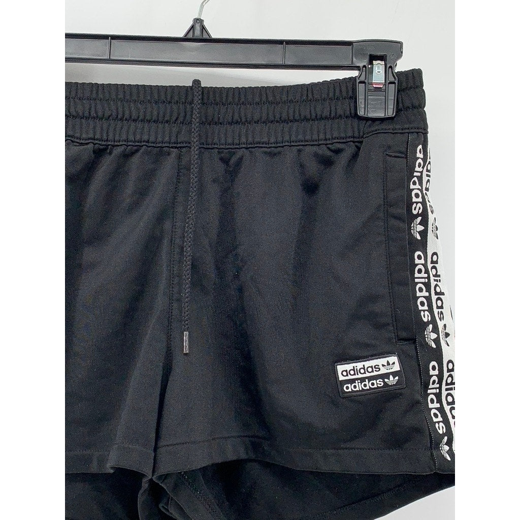 ADIDAS Women's Black Side Logo Active Shorts SZ S