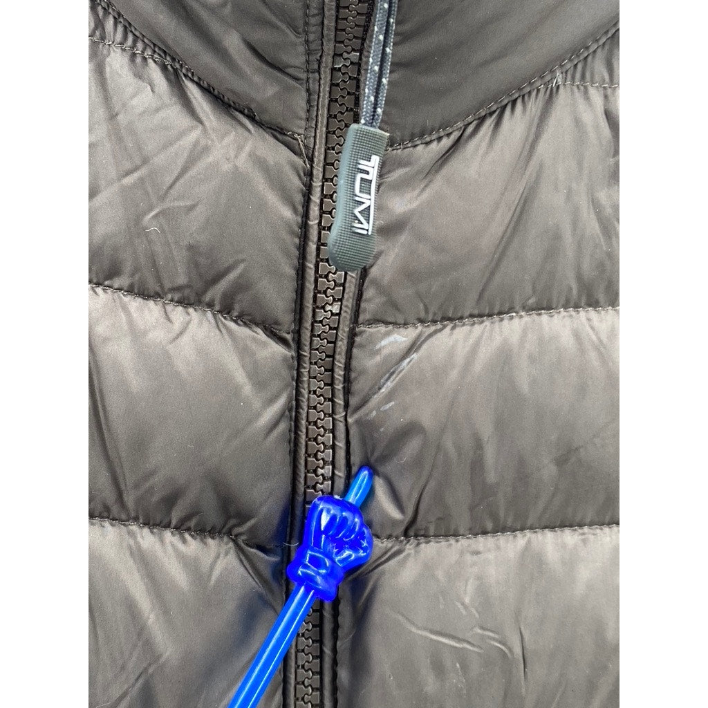 TUMI PAX Men's Brown Zip-Up Packable Puffer Jacket SZ S