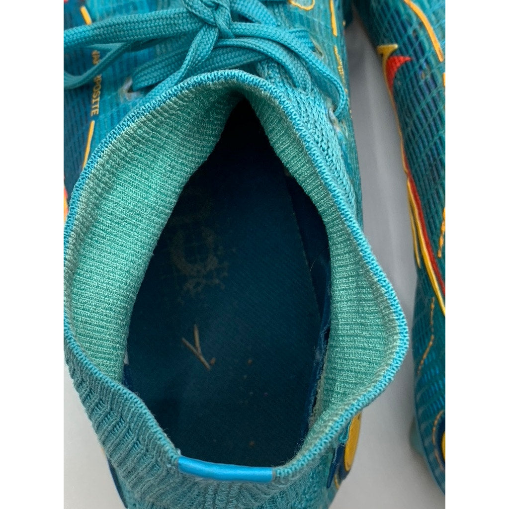 NIKE Women's Teal Blue Murcurial Fit360 FlyKnit Soccer Cleats SZ 7.5