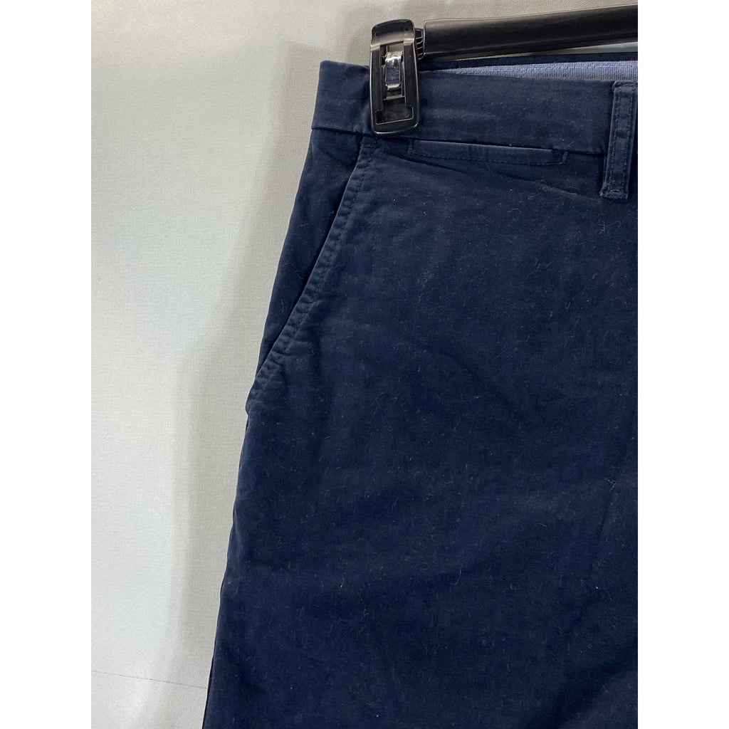 TOMMY HILFIGER Men's Navy Blazer Regular-Fit Chino Shorts SZ 33