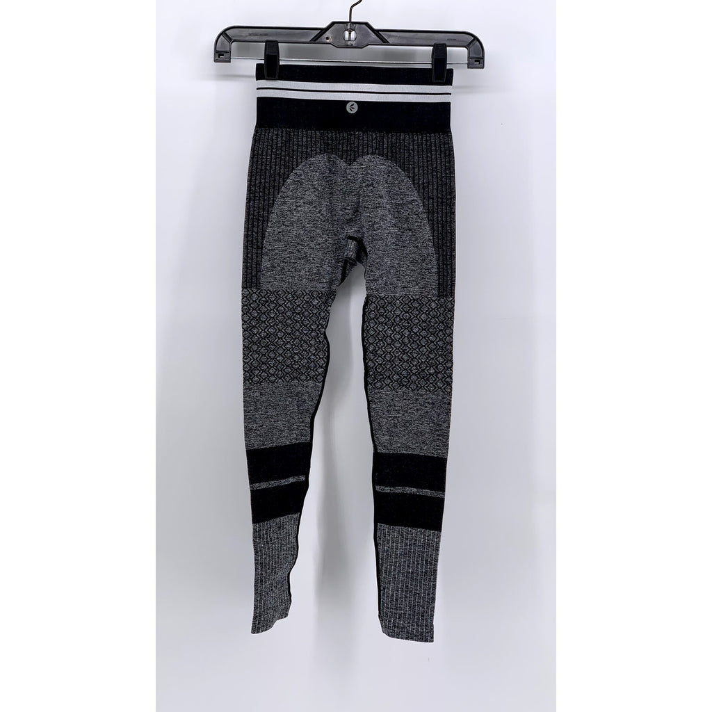 UNBRANDED Women's Heather Gray Seamless High-Rise Ankle Leggings SZ XS