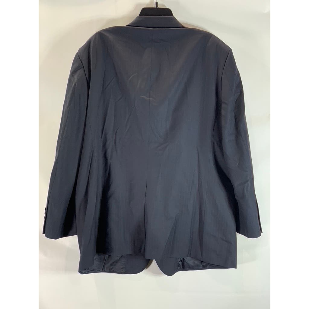 BROOKS BROTHERS Men's Black Wool Herringbone Two-Button Blazer SZ 48R