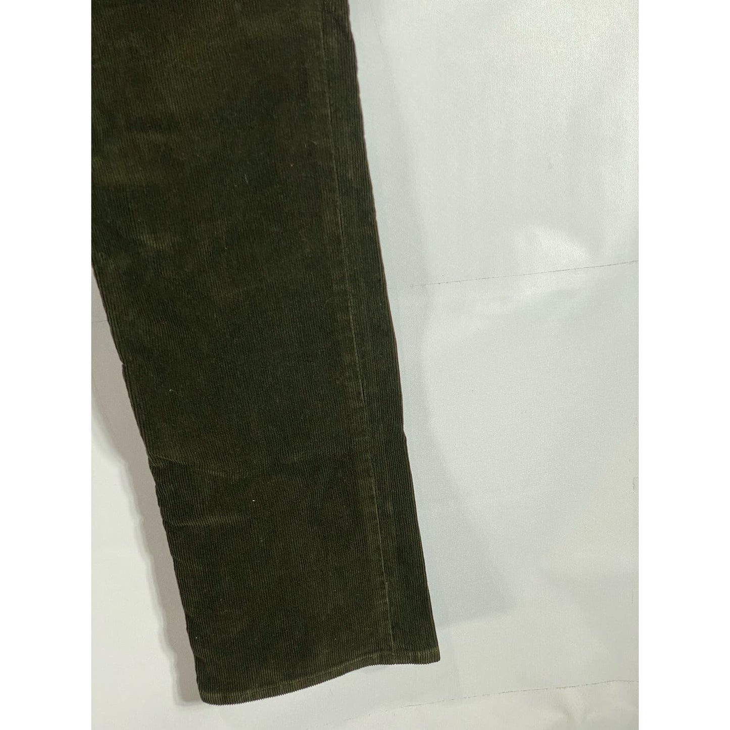 POLO RALPH LAUREN Men's Dark Green Corduroy Varick Slim Straight Pant SZ 33X32