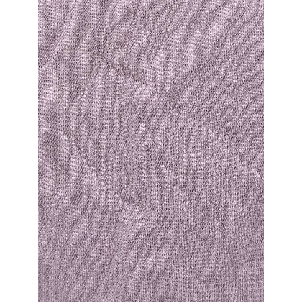 WILFRED FREE Women's Light Pink Solid Crewneck Short Sleeve Cropped Top SZ L
