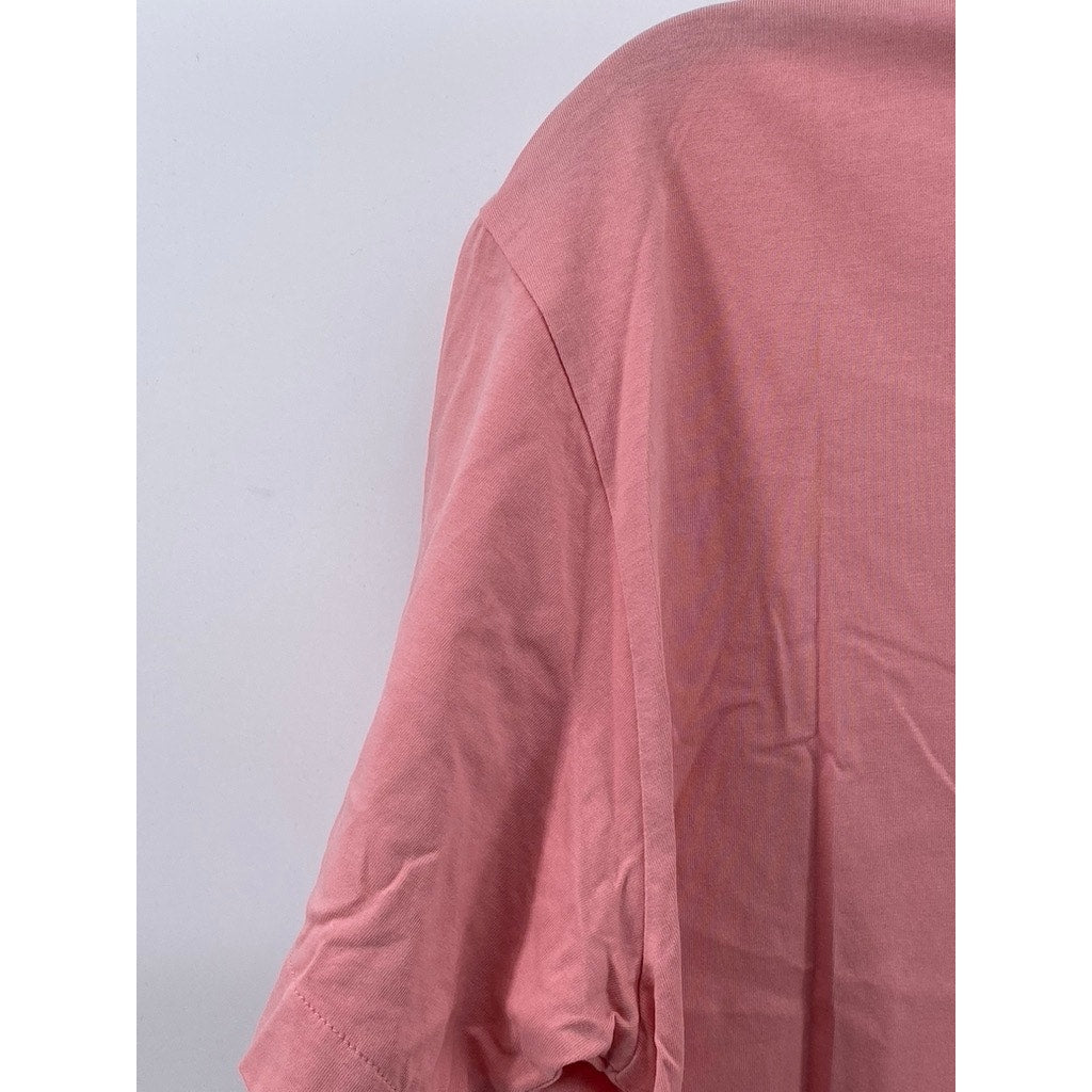 D.RT Men's Pink Vinyl Adjust Adapt Evolve Graphic Short Sleeve T-Shirt SZ L