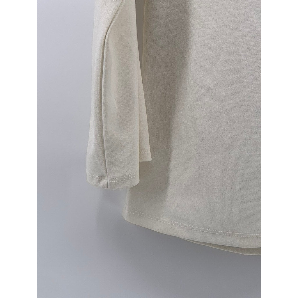 ANN TAYLOR FACTORY Women's Off-White Petite V-Neck Top SZ XSP