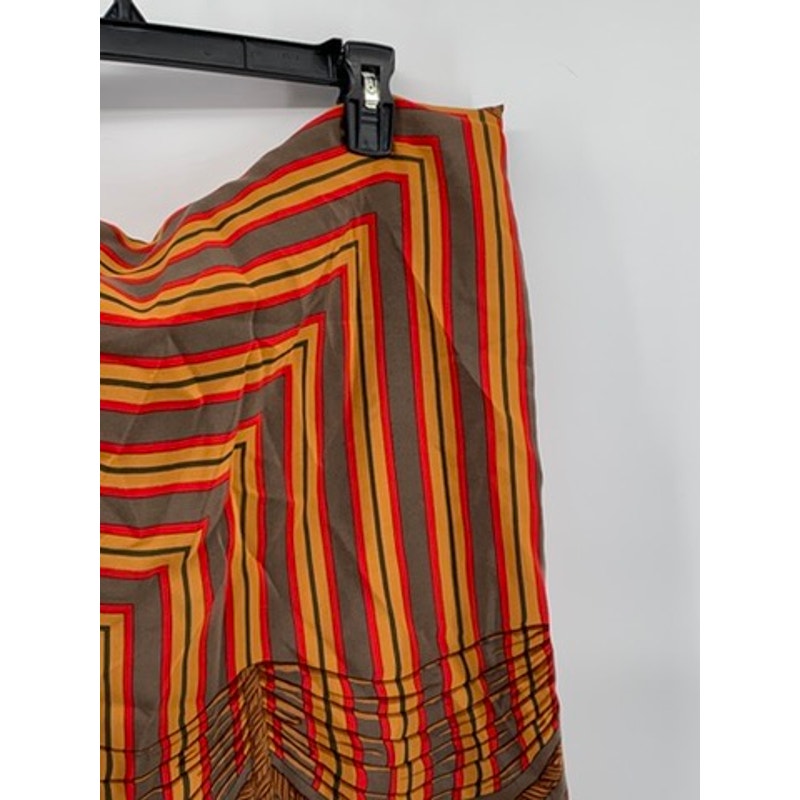 SANDRA ROTH CIAO SPORT Women's Brown Printed Silk Lightweight Scarf