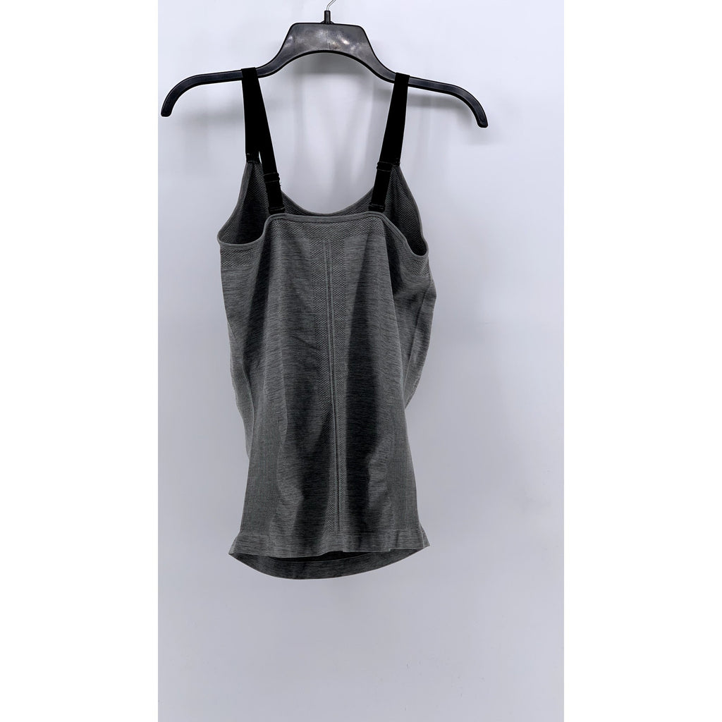 KATHY CURVY Women's Gray Scoop-Neck Tank Top SZ OS