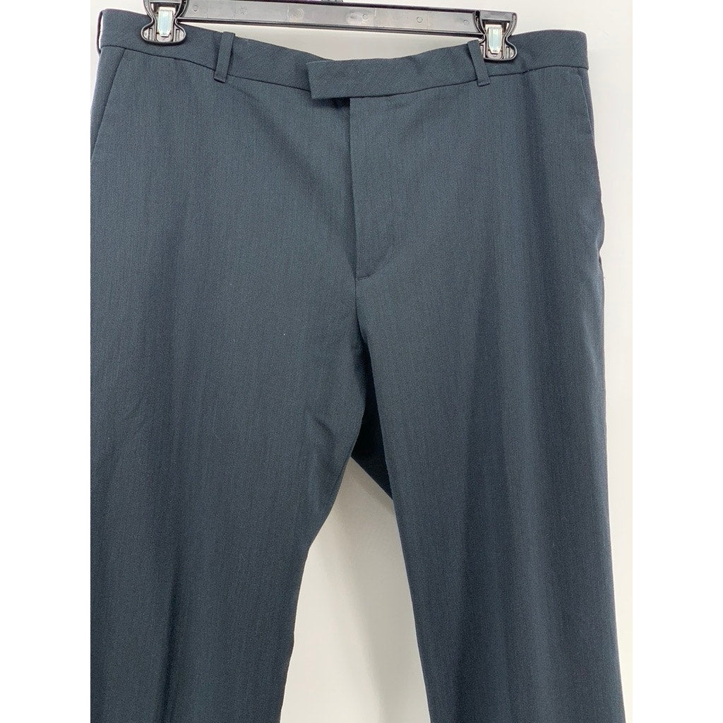 VAN HEUSEN Flex Men's Navy Solid Straight Leg Pants SZ 38X32