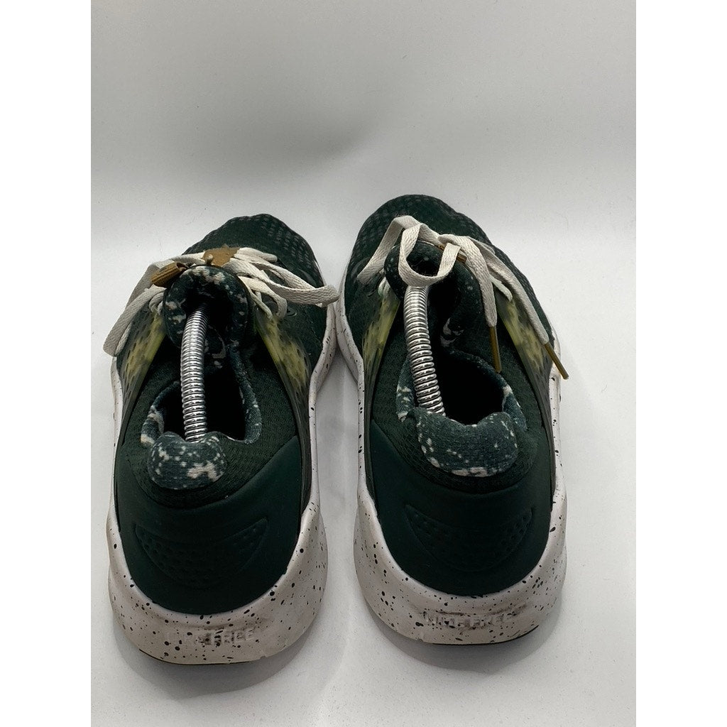 NIKE Men's Black-White-Tan Mesh Michigan State Lace-Up Sneakers SZ 10.5