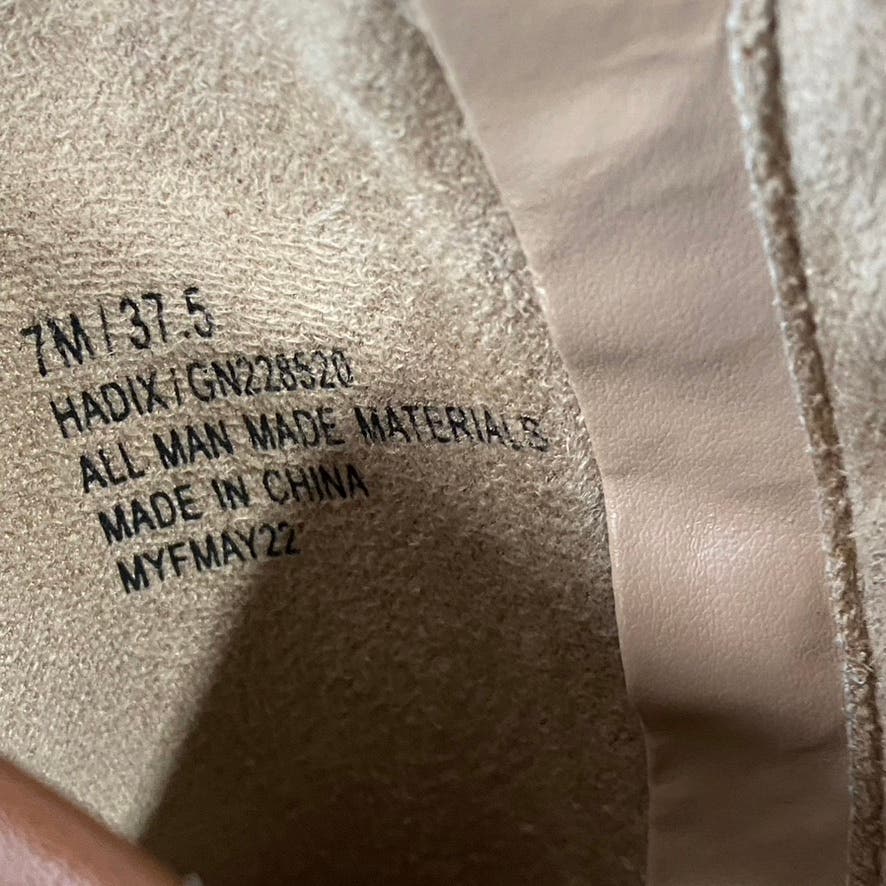 BCBGENERATION Women's Brown Faux Leather Hadix Pointed-Toe Stiletto Booties SZ 7