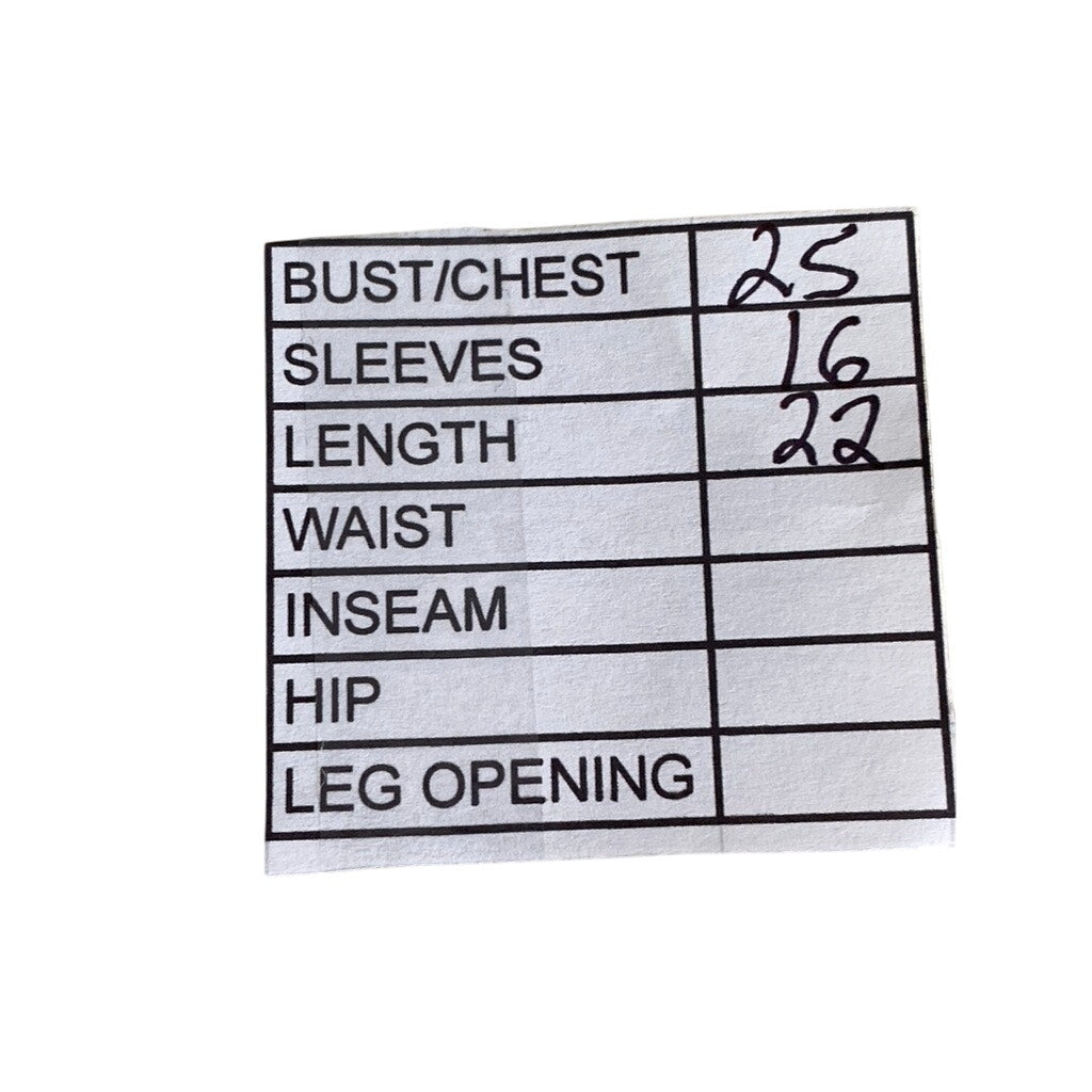 MADEWELL Women's Green-White Striped Crewneck Long Sleeve Knit Sleep Top SZ M