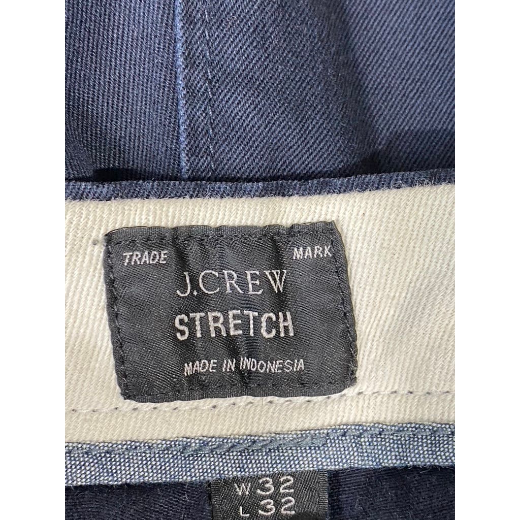 J. CREW Men's Navy Stretch 484 Slim-Fit Chino Pants SZ 32X32