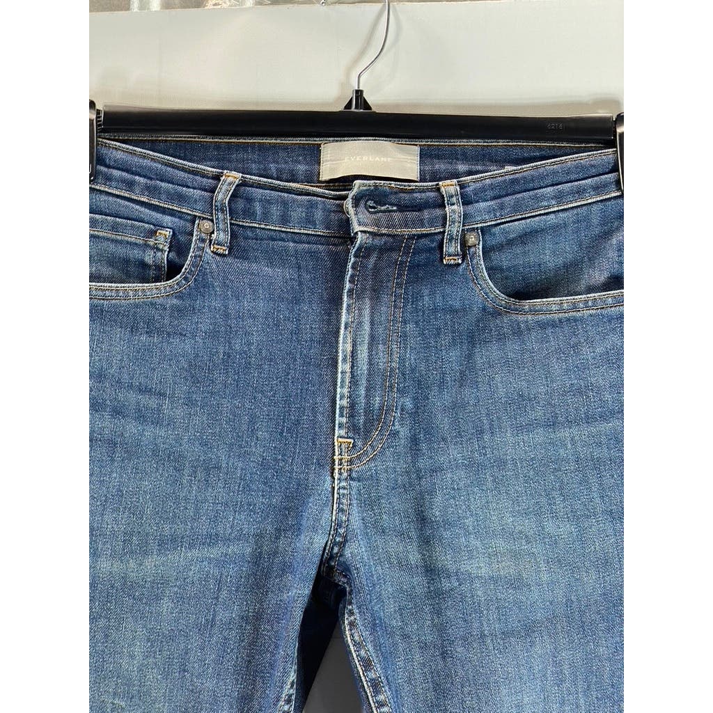 EVERLANE Men's Dark Blue Denim Slim-Fit Five-Pocket Jeans SZ 31X30