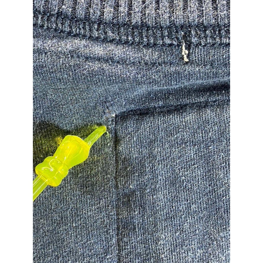 ABERCROMBIE & FITCH Men's Navy Crewneck Long Sleeve Pullover Muscle Sweater SZ L