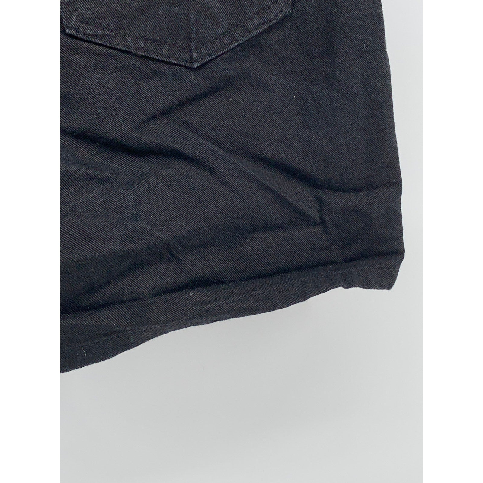 PREMIUM DENIM STEADY Women's Black High-Rise Casual Denim Shorts SZ 26