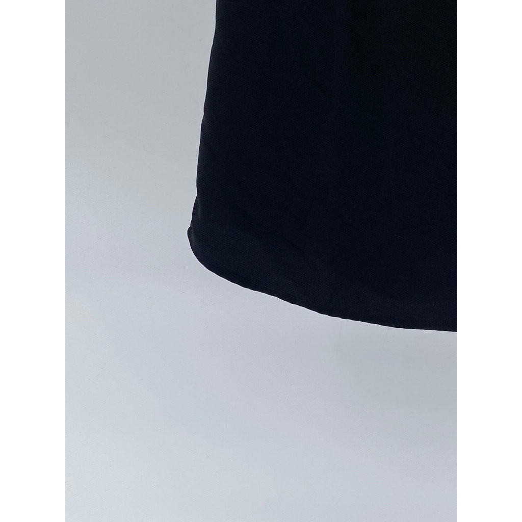 EXPRESS Women's Black Button-Up Long Roll Sleeve Mini Dress SZ XS