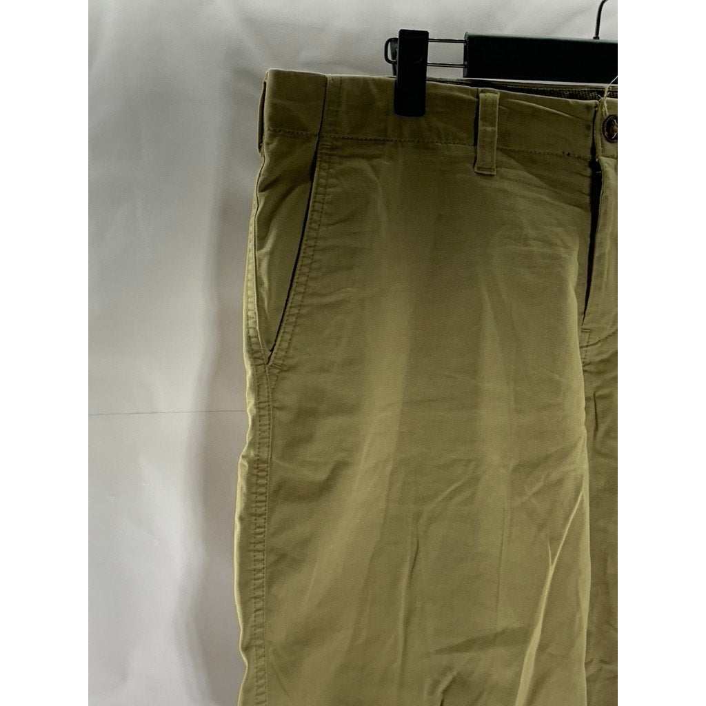 EXPRESS Men's Tan Classic-Fit Stretch Chino Shorts SZ 33