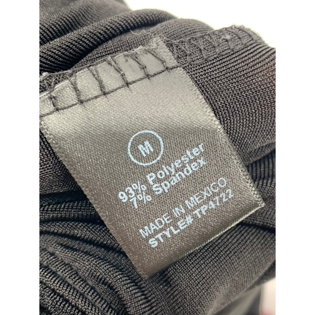 FASHION NOVA Women's Y2K Inspired Black Stretch High Waisted Capri Pants SZ M
