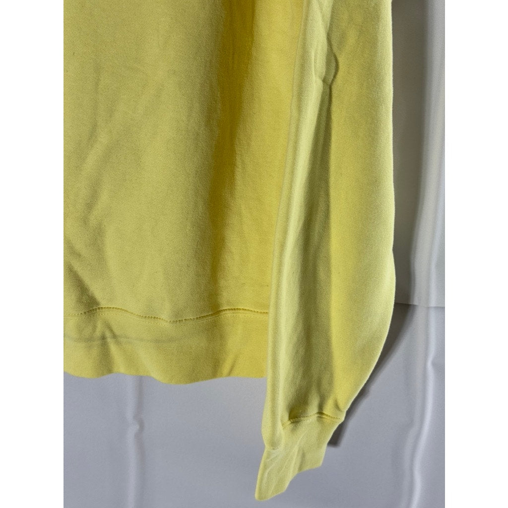 BIG COTTON BETTER THAN BASIC Gear Men's Yellow Pebble Beach Logo Sweatshirt SZ S
