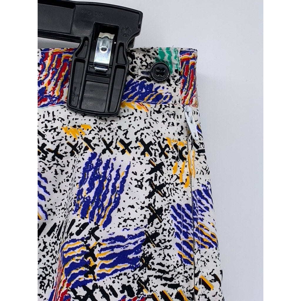 PRINCE SPORTSWEAR Women's Vintage 90's Multi Printed Pleated Tennis Skirt SZ 10